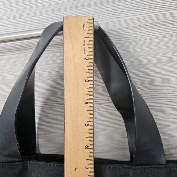 Givenchy Parfums Logo Tote Bag Fabric Black Lined Nylon PVC Shopper Weekend - Picture 16 of 16